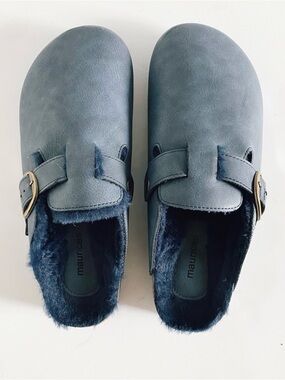 NWOT MAURICES SuperCush Chloe Fur Lined Footbed Clog